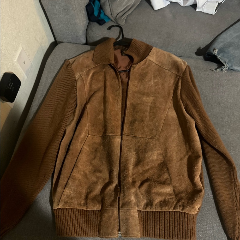Vintage 70s Sears Brown Suede Jacket